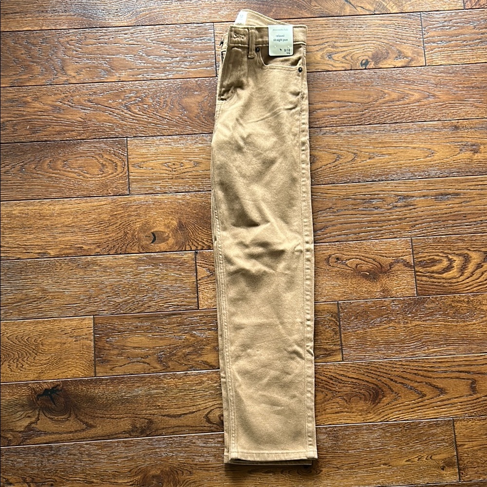 Abercrombie kids Tan Straight-Leg Jeans